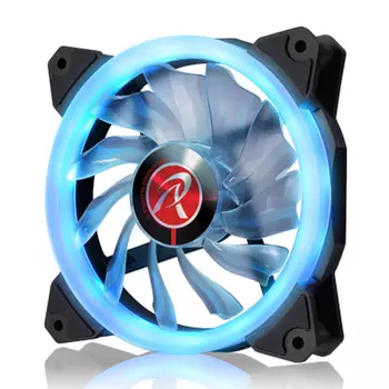 Вентилятор RAIJINTEK IRIS 12, 120 мм, 1800rpm, 23 дБ, 4-pin PWM, 1шт, синий (0R400041)
