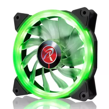 Вентилятор RAIJINTEK IRIS 12, 120 мм, 1800rpm, 23 дБ, 4-pin PWM, 1шт, зеленый (0R400042)
