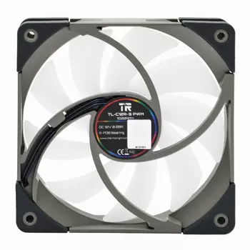 Вентилятор Thermalright TL-C12R-S, 120 мм, 1500rpm, 25.6 дБ, 4-pin PWM + 3-pin 5V ARGB, 1шт, серый, ARGB подсветка (TL-C12R-S ARGBReverse)