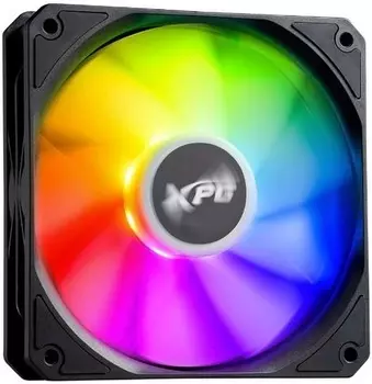 Вентилятор XPG VENTO R 120 ARGB PWM, 120 мм, 1600rpm, 32 дБ, 4-pin PWM, 1шт, черный, ARGB подсветка (VENTOR120ARGBPWM-BKCWW)