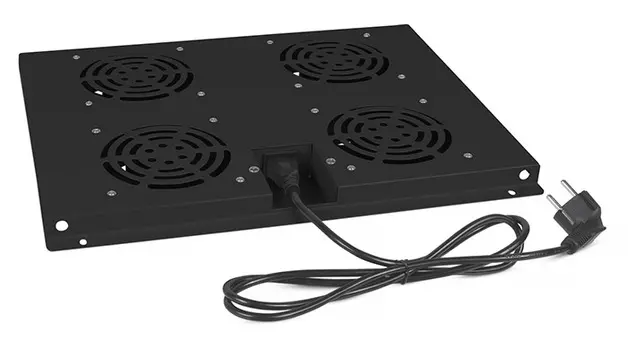 Вентиляторный модуль Cabeus TRAY-60, вентиляторов: 4, черный (TRAY-60-BK)
