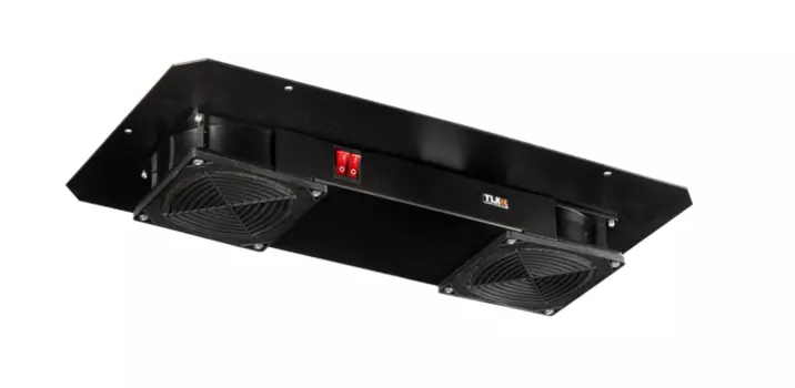 Вентиляторный модуль TLK TLK-FAN2-F-BK, вентиляторов: 2, черный (TLK-FAN2-F-BK)