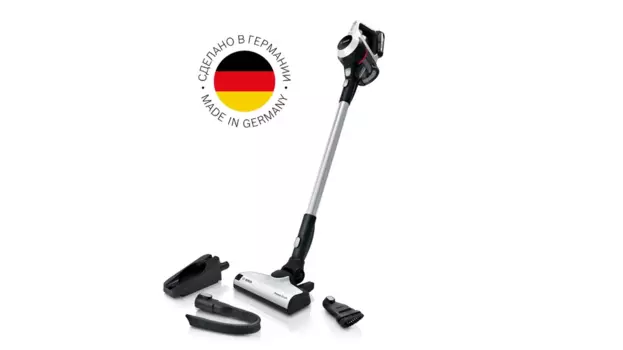 Вертикальный пылесос BOSCH BCS61113, питание от аккумулятора, белый (BCS61113)