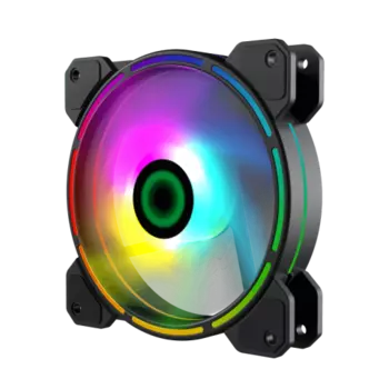 Вентилятор GameMax FN-12Rainbow-D, 120 мм, 1100rpm, 25 дБ, 3-pin+4-pin Molex, 1шт, RGB (FN-12Rainbow-D)