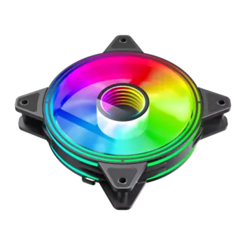 Вентилятор GameMax FN-12Rainbow-Q-Infinity, 120 мм, 1400rpm, 22.1 дБ, 3-pin+4-pin Molex, 1шт, ARGB (FN-12Rainbow-Q-Infinity)