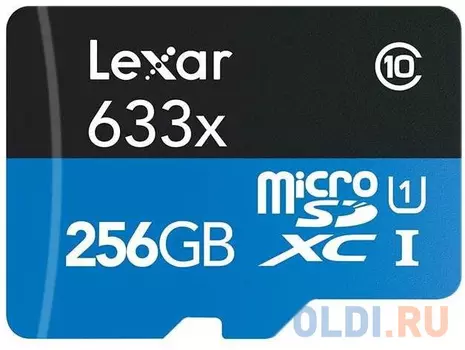 Карта памяти microSDXC 256 ГбGb Lexar High-Performance 633x