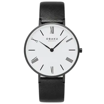 fashion наручные мужские часы Obaku V283GXBWRZ-DIB. Коллекция Ultra Slim