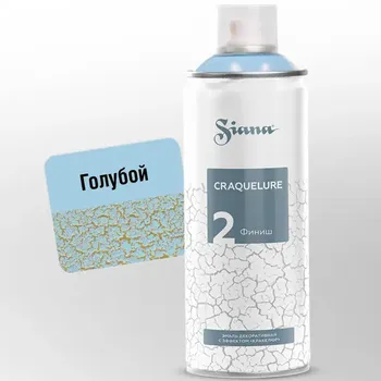 Краска аэрозольная Siana Craquelure финишная цвет голубой 520 мл