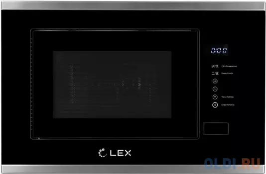 Микроволновая печь Lex Bimo 20.01 INOX 20л. 700Вт нержавеющая сталь/черный (встраиваемая)