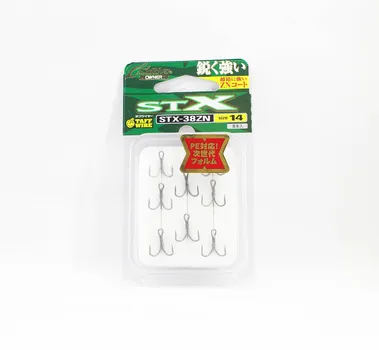 Крючок Owner STX-38 Stinger Treble Extra Treble, размер 14 (6772)