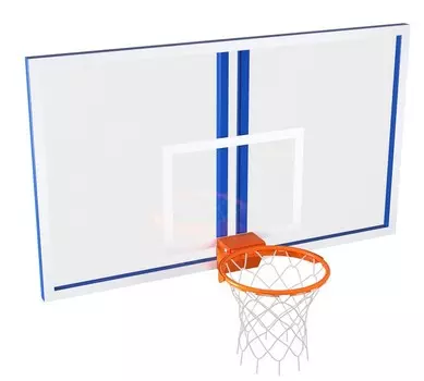Игровой щит из оргстекла для стоек с профессиональным кольцом Glav 01.903