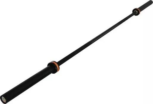 Гриф для штанги Black, D50, L2200 ZSO до 500 кг, замки-пружины