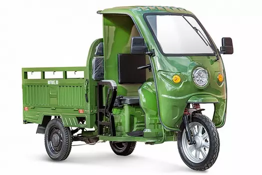 Грузовой электротрицикл RuTrike Гермес 1500 60V1200W 024456-2752 темно-зеленый