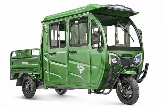 Грузовой электротрицикл RuTrike Рейс 1300 60V1200W 024458-2818 темно-зеленый