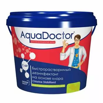 Хлор, 50кг ведро, табл.20гр, быстрорастворимый, на основе 60% активного хлора AquaDoctor AQ2737
