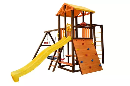 Игровой комплекс Perfetto Sport Bari-8 + качели Паутина