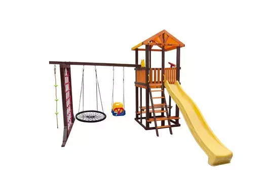 Игровой комплекс Perfetto Sport Bari-9 + качели Паутина