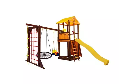 Игровой комплекс Perfetto Sport Pitigliano-11 + качели Паутина
