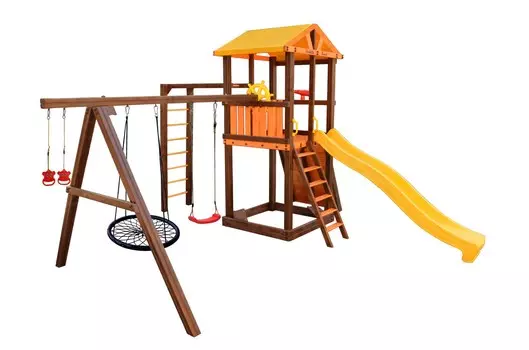 Игровой комплекс Perfetto Sport Pitigliano-8 + качели Паутина