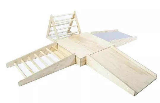 Игровой модульный комплект пандуса для детей Dinamika из дерева