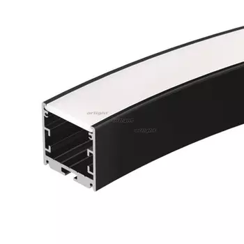 Профиль SL-ARC-3535-D800-A90 BLACK (630мм, дуга 1 из 4)