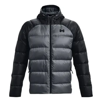 Куртка down puffer jacket 'black grey' Under Armour, черный