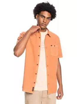 Рубашка С Коротким Рукавом Quiksilver Bolam Burnt Ochre