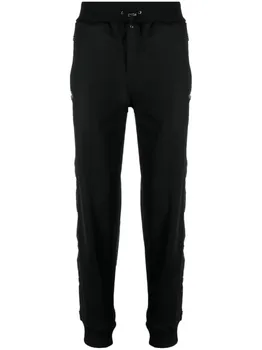 Philipp Plein спортивные брюки с кулиской, черный