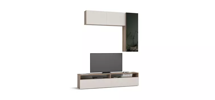 Гостиная BOSS QUADRO 8 Орех Парона, Ваниль софт