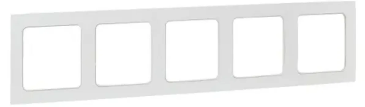 Рамка пятерная EKF EXM-G-306-10 Стокгольм белая