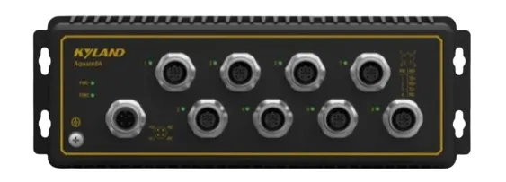 Коммутатор неуправляемый Kyland Aquam8/9S Aquam8A-E-8T-LV-LV 302244303 Un-managed,8*10/100Base-TX M12 ports,18-30VAC/12-48VDC(18-30VAC/9-60VDC) dual r