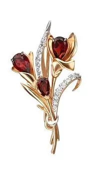 Броши PLATINA Jewelry 04-0247-00-264-1110-57