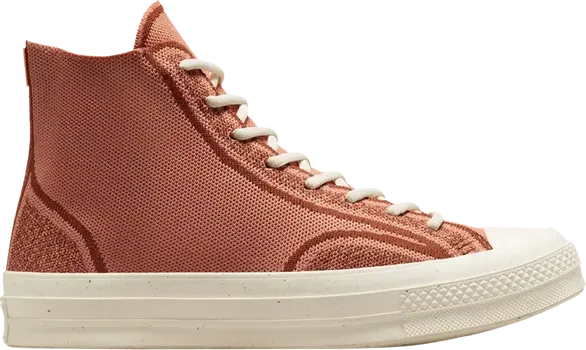 Кроссовки Converse Renew Chuck 70 Knit High Healing Clay, оранжевый