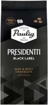 Кофе Paulig Presidentti Black Label 250г (зерновой)