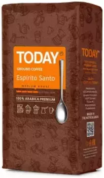 Кофе Today Espirito Santo 250гр Ground Vacuum Pack (молотый)