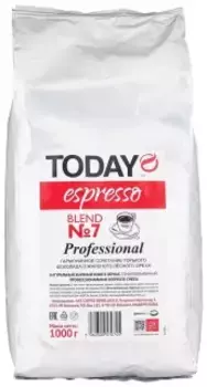 Кофе Today Espresso Blend 7 1000гр Beans Pack (в зернах)