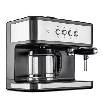 Кофеварка BQ CM1005 Стальной-Черный