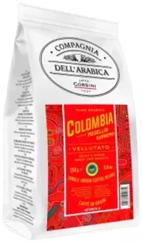 Кофе CDA Puro Arabica Colombia Medellin Supremo 250г (в зернах)