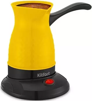 Кофеварка Kitfort KT-7130-1 желтый/черный