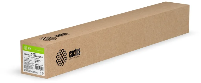Холст Cactus CS-MC260-91430 914мм-30м/260г/м2/белый для струйной печати втулка:50.8мм (2")