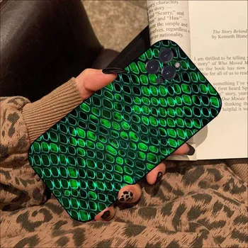 Чехол для телефона из змеиной кожи для Iphone 8 7 6 6s Plus X Se 2020 Xr Xs 14 11 12 13 Mini Pro Max мобильный чехол For iphone X or XS