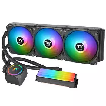 Жидкостное охлаждение Thermaltake Floe RC360 CPU&Memory AIO Liquid Cooler для Socket 115x/2066/2011/2011-3/1356/1366/1200/AM4/AM3/AM3+/FM1/AM2+/FM2/FM2+, 3x120мм, RGB LED (CL-W290-PL12SW-A)