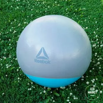 Гимнастический мяч 75 см серо-голубой, Reebok