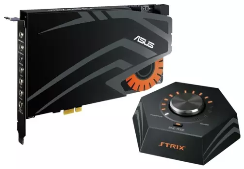 Звуковая карта ASUS Strix Raid DLX, 7.1, PCI-E, Retail