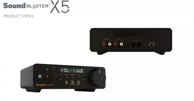 Звуковая карта внешняя Creative Sound Blaster X5, 2.0, USB, Retail (70SB182000000)