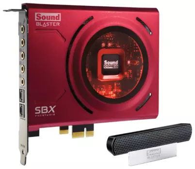 Звуковая карта внутренняя Creative Sound Blaster Z SE, 5.1 (7.1 virtual), PCI-E, Retail (70SB150000004)