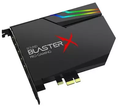 Звуковая карта внутренняя Creative Sound BlasterX AE-5 Plus, 5.1, PCI-E, Retail (70SB174000003)