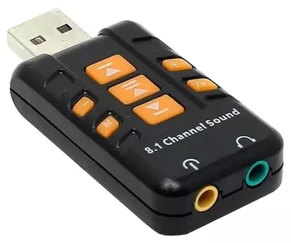 Звуковая карта ORIENT AU-01PL(W) 2.0, USB, Bulk