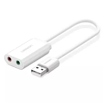Звуковая карта внешняя UGREEN US205, 2.0, USB 2.0, Retail (30143)