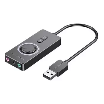 Звуковая карта внешняя Vention, 2.0, USB 2.0, Retail (CDRBB)